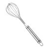 Stainless Steel Kitchen Whisk, Balloon Whisk, Thick Stainless Steel Wire Strong Handles - Silver