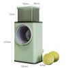 1pc Multifunctional Vegetable Cutter; Hand-cranked Potato Slicer; Lemon Grater; Drum Vegetable Grater With Handle - Green