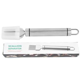 304 Stainless Steel Onion Cutter; Kitchen Accessory; Chopping Green Onion; Veggie Chopper; Multifunctional Scallion Cutter - Style 2