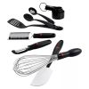 17pc Culinary and Utensil Set - black
