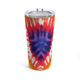 Insulated Tumbler 20oz, Psychedelic Rainbow Tie Dye - 20oz