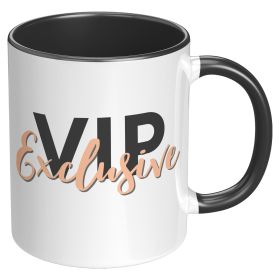 Coffee Cup, Accent Ceramic Mug 11oz, Vip Exclusive - Black