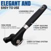 Safe Cut Can Opener; Smooth Edge Can Opener handheld; Food Grade Stainless Steel Cutting Can Opener for Kitchen &amp; Restaurant - 1pcs black
