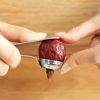 1pc Stainless Steel Date Pit Remover; Pit Separator; Core Puller; Cherry Pit Remover - Silvery