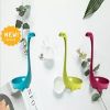 1pc Creative Dinosaur Soup Spoon; Food Grade PP Long Handle Vertical Spoon; Cooking Kitchen Cooking Mixing Spoon; Kitchen Supplies - Purple