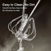 Stainless Steel Egg Rotary Whisk, Semi-Automatic Egg Beater Mixer - 14 inch