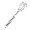Stainless Steel Kitchen Whisk, Balloon Whisk, Thick Stainless Steel Wire Strong Handles - Silver