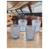 Paisley Acrylic Glasses Drinking Set of 4 DOF (13oz), Plastic Drinking Glasses, BPA Free Cocktail Glasses, Drinkware Set, Drinking Water Glasses - as