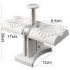 Dumpling Maker; Hand Press Baking Accessories; Ravioli Mold - White