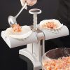 Dumpling Maker; Hand Press Baking Accessories; Ravioli Mold - White