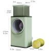 1pc Multifunctional Vegetable Cutter; Hand-cranked Potato Slicer; Lemon Grater; Drum Vegetable Grater With Handle - Green